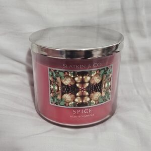 Slatkin and Co. Bath and Body Works Spice Scented 3 Wick 14.5oz Large Candle